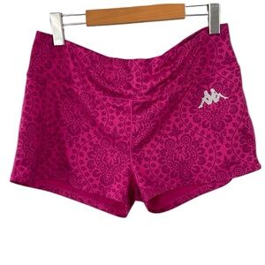 Kappa Women’s Spandex Blend Short Shorts Fuchsia Size XL